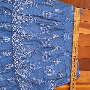 Sundance Blue Maxi Lace Skirt sz 10  Tender Tiers